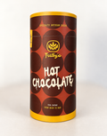 Trilby's Hot Chocolate 70% cocoa in a brown tube with a yellow lid